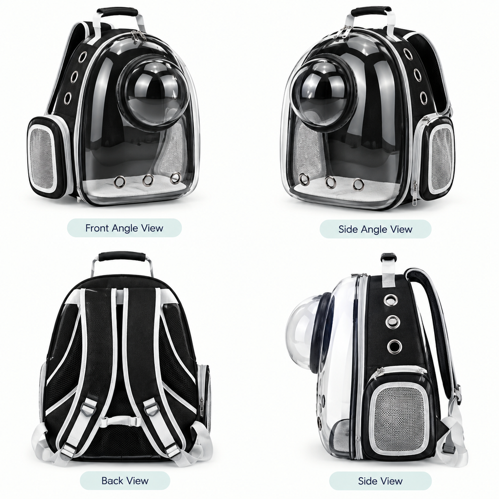 Transparent Space Capsule Pet Backpack